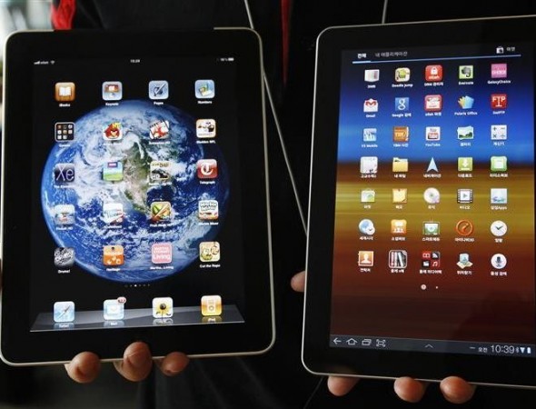 Tablets on display