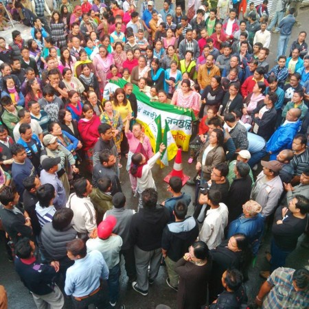 Thousands Gorkhaland supporters poured out on the streets of Darjeeling Thousands Gorkhaland supporters poured out on the streets of Darjeeling