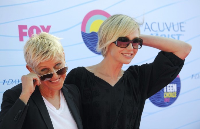 Ellen DeGenres with wife Portia de Rossi Ellen DeGenres