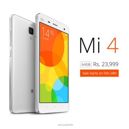 Xiaomi Mi4 64GB Price, Release In India: Flipkart To Sell New Variant For ₹23,999 on February 24