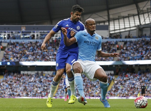 Diego Costa Chelsea Vincent Kompany Manchester City