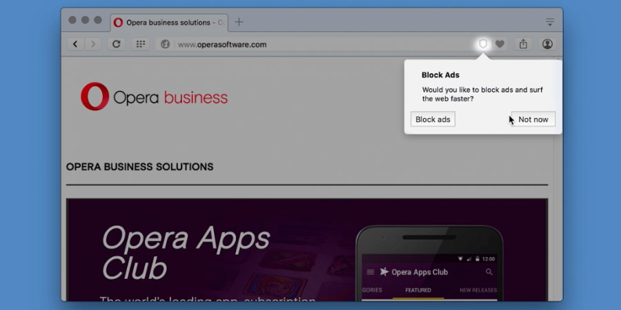 Opera ad block
