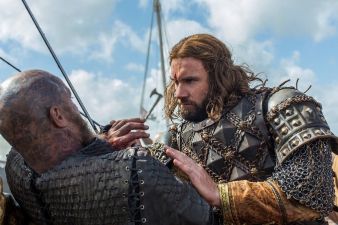 Rollo nearly kills Ragnar in "Vikings" Season 4 episode 10