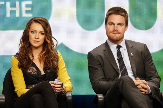 Stephen Amell and Katie Cassidy