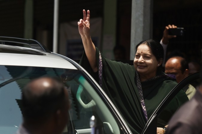 Jayalalithaa in hospital for fever, dehydration Pictured: Tamil Nadu Chief Minister and AIDMK chief J Jayalalithaa comes out after filing her nomination papers in Chennai, on April 25, 2016. Jayalalithaa