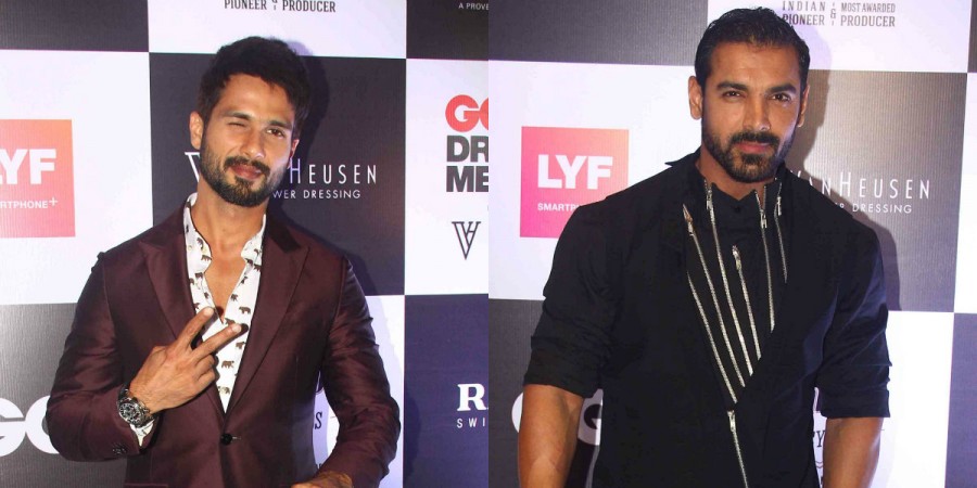 Shahid Kapoor, John Abraham at GQ Best Dressed Men 2016