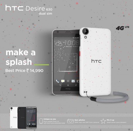 HTC Desire 630 dual SIM with Qualcomm Snapdragon SoC released in India