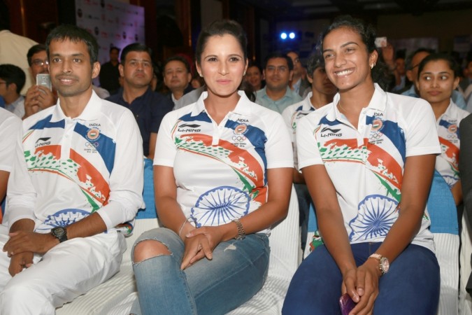 Chief national badminton coach Pullela Gopichand, tennis player Sania ...