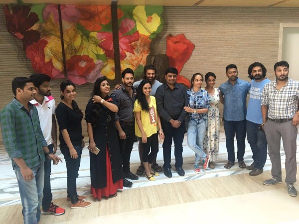 Celebrities getting ready for the launch of Celebrity Badminton League