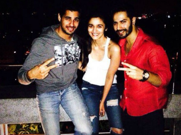 Sidharth Malhotra, Alia Bhatt and Varun Dhawan