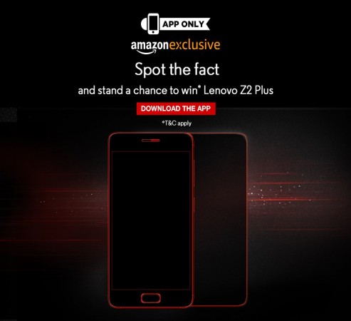Amazon hosts Lenovo's Spot the Fact contest