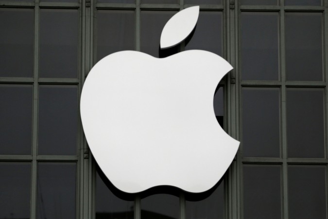Apple Inc. logo is shown outside the company's 2016 WDC
