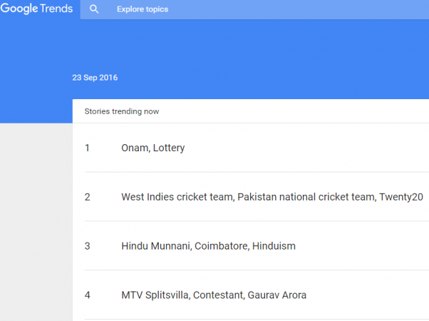 Onam bumper lottery results becomes the trending topic on Google Onam bumper