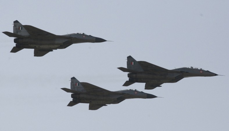 India's MiG-29 upgradation is in final stages, according to a report. (Representative Image) In Picture: Indian air force MIG-29 aircrafts fly during an air show at the Bhuj airbase, about 350 km (217 miles) west from the western Indian city of Ahmedabad 15 February 2007. MiG-29 upgrades