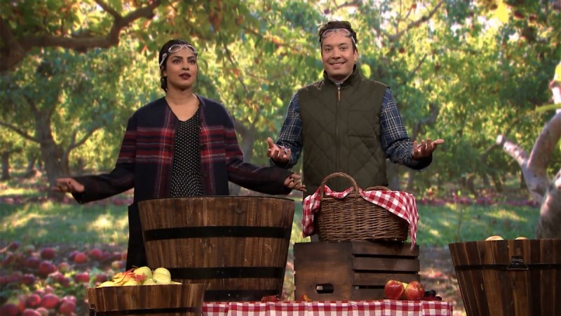 Priyanka Chopra and Jimmy Fallon