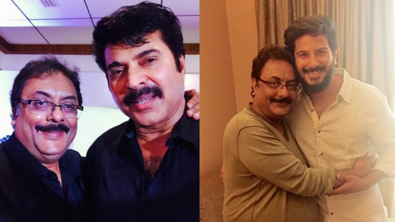Pratap Pothen with Mammootty and Dulquer Salmaan Pratap Pothen with Mammootty and Dulquer Salmaan