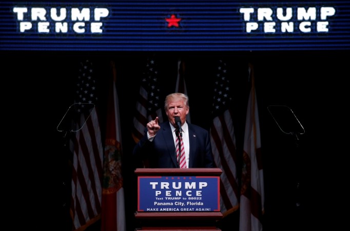 Still afraid of Stone Cold Steve Austin? In picture: Republican U.S. presidential nominee Donald Trump speaks at a campaign rally in Panama City donald trump