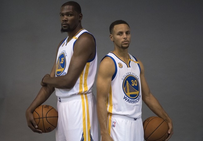 Can Kevin Durant and Stephen Curry drive the Golden State Warriors to the NBA title this season? Golden State Warriors Kevin Durant Stephen Curry
