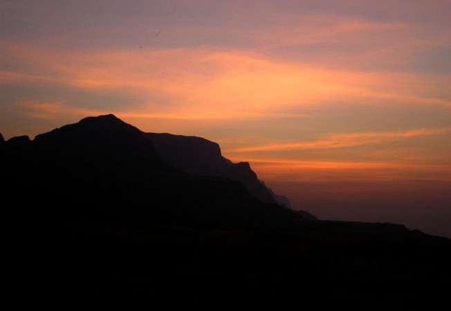 Stunning view of sunset at Malshej Ghat Malshej Ghat