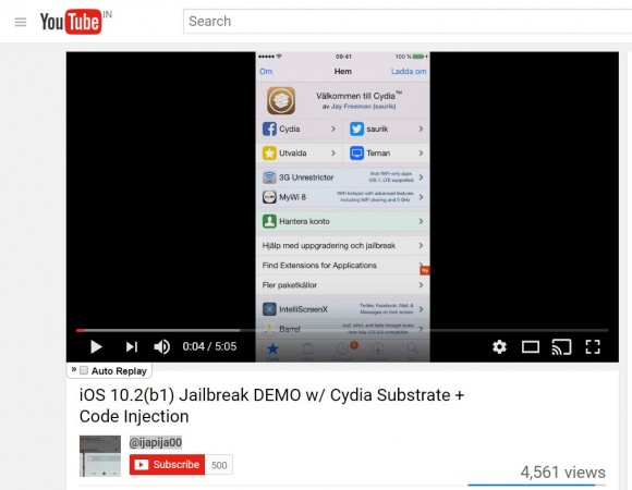 Apple iOS jailbreak update: Demo video showing Jailbroken iPhone 7 running iOS 10.2 beta surface online Apple iOS jailbreak update: Demo video showing Jailbroken iPhone 7 running iOS 10.2 beta surface online