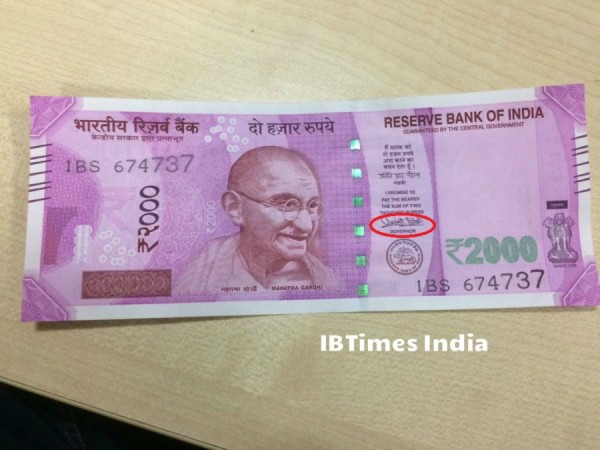 The new Rs 2,000 currency note The new Rs 2,000 currency note