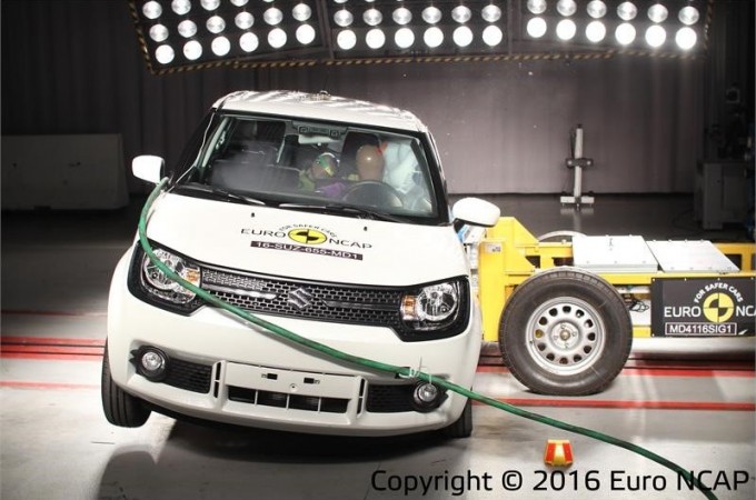 Suzuki Ignis during Euro NCAP crash test Suzuki Ignis