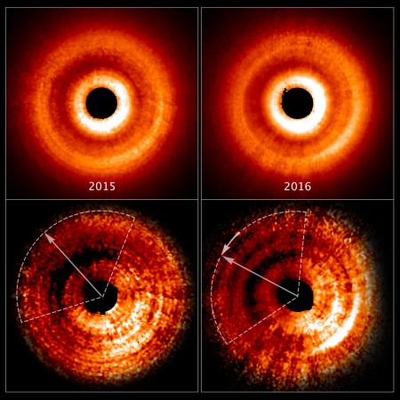 Image of TW Hydrae star surrounded by a ring of dust and gas taken by Hubble. NASA, Hubble Space Telescope