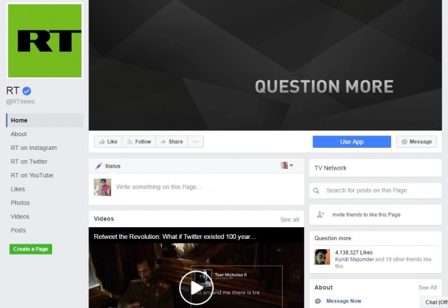 Russia-backed RT unblocked on Facebook, claims Dataminr also revoked access