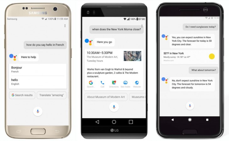 AI-based Google Assistant starts rolling out to Android phone running Marshmallow and Nougat series OS Google Assistant, release, OnePlus 3, Samsung, LG, HTC, Sony, Huawei