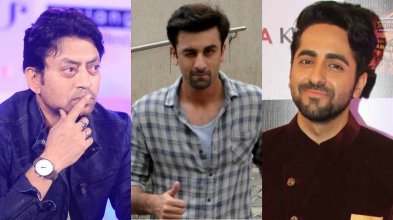 Irrfan Khan, Ranbir Kapoor, Ayushmann Khurrana Irrfan Khan, Ranbir Kapoor, Ayushmann Khurrana