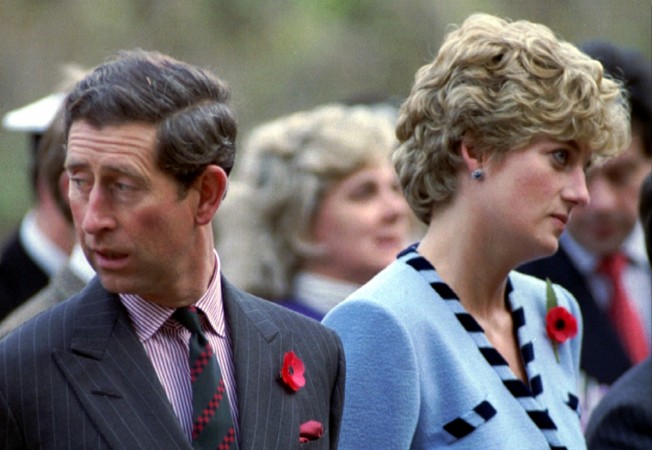 Princess Diana and Prince Charles during a service held to commemorate the 59 British soldiers killed in action during the Korean War. Charles and Diana, Prince and Princess of Wales