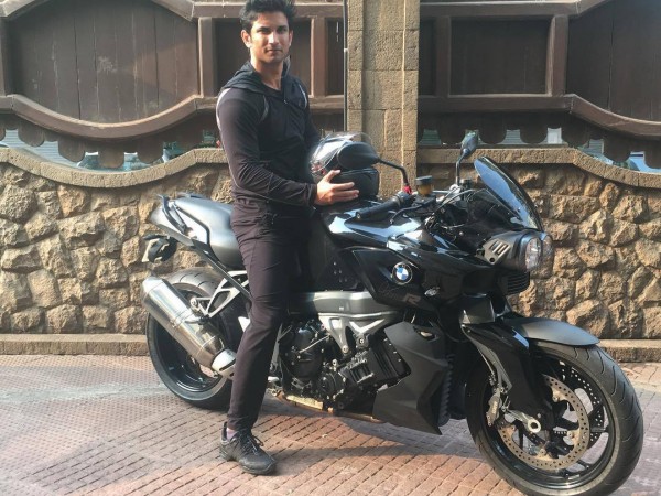 Sushant Singh Rajput with his BMW K 1000 R Sushant Singh Rajput with his BMW K 1000 R
