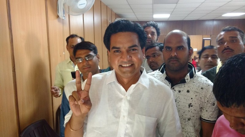 In picture: Kapil Mishra. Kapil Mishra