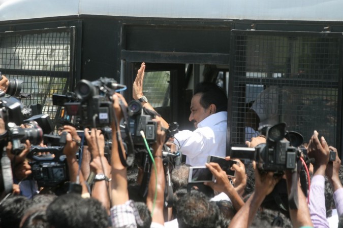 DMK members evicted en masse from Tamil Nadu assembly DMK members evicted en masse from Tamil Nadu assembly