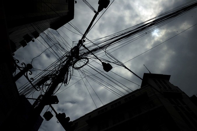 Wires, poles, electricity poles