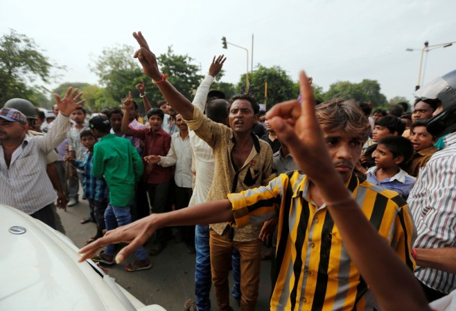 People protesting for Pehlu Khan's justice. Una Dalit flogging