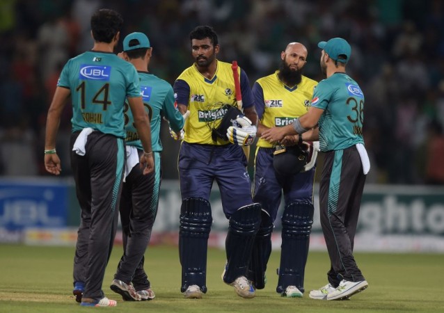 Amla and Perera stitched a 69-run stand to help World XI level the series on Wednesday Hashim Amla and Thisara Perera