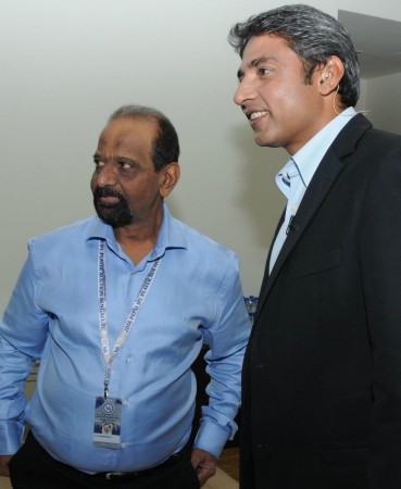 File photo: GR Viswanath (left) with Ajay Jadeja. GR Viswanath