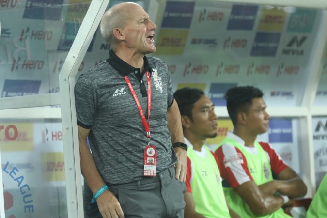 Steve Coppell as manager of ATK in the first match against Kerala Blasters ATK, Steve Coppell