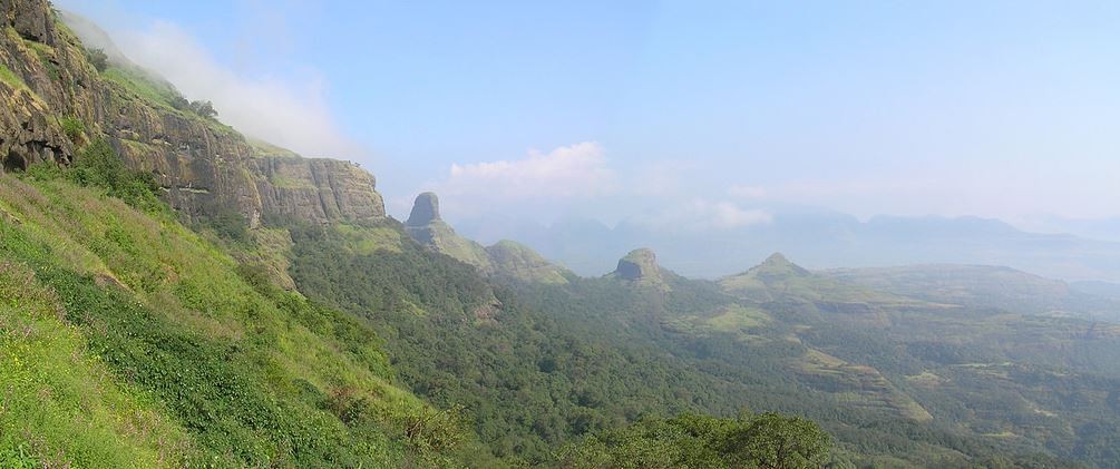Stunning view of Bhandardara, which is a holiday resort village on the western ghat of India Bhandardara