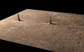 The three mysterious towers discovered on the Martian surface is been represented using Computer Generated Imagery (CGI)