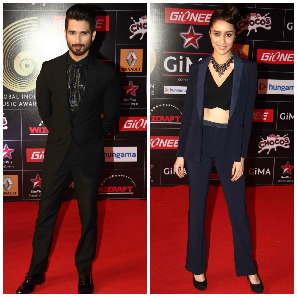 GiMA Awards 2015: Shahid Kapoor, Shraddha Kapoor, AR Rahman, Other