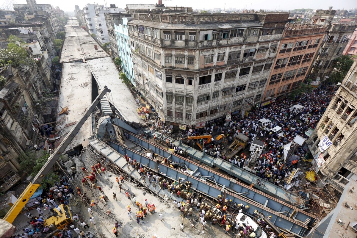 Kolkata Death toll in flyover collapse rises to 24; 5 IVRCL officials