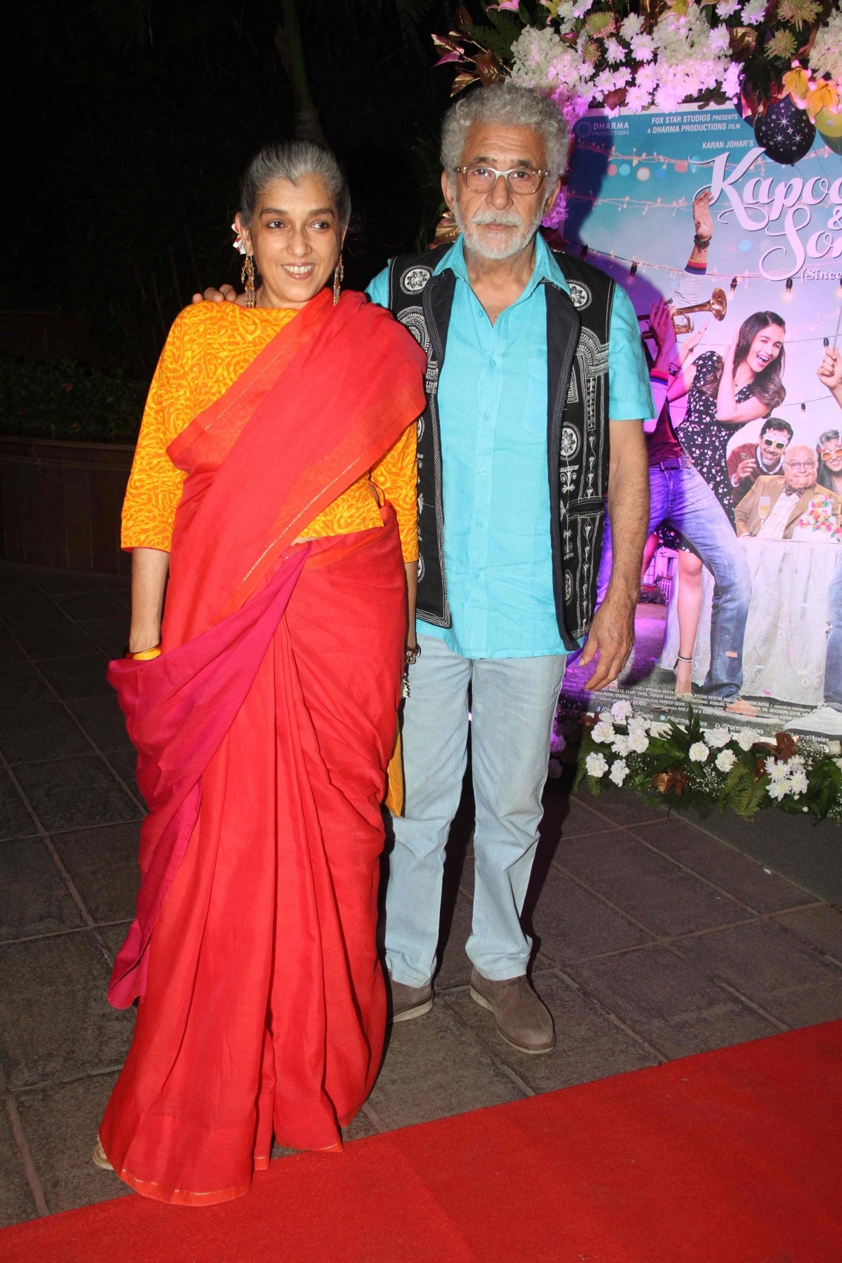 Ratna Pathak with husband Naseeruddin Shah at