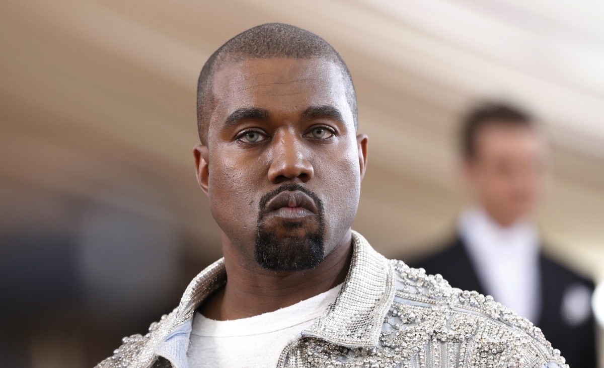 Entertainer Kanye West arrives at the Met Gala in New York. Kanye West