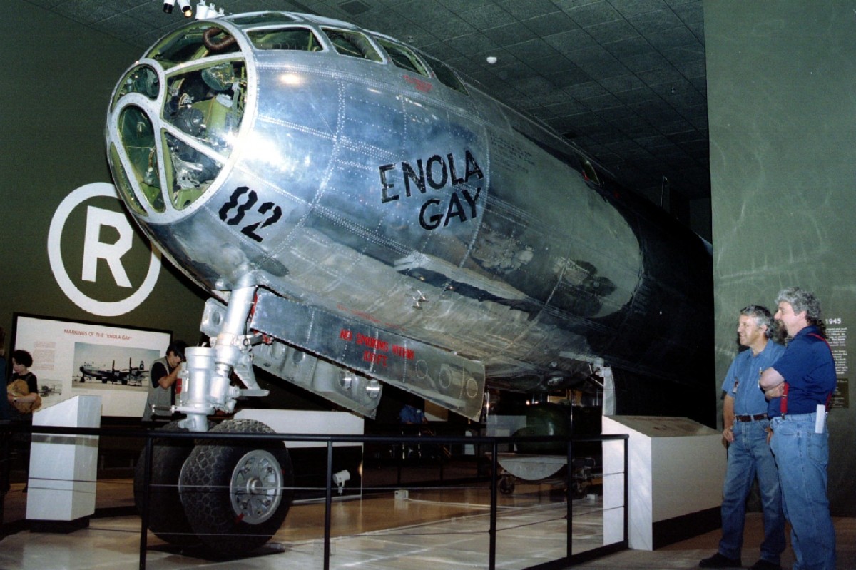 the enola gay exhibit at the smithsonian