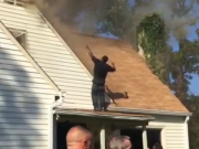 Indiana: Man sets ex-girlfriends house on fire and dances on roof