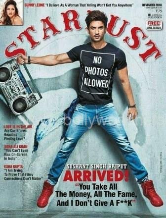 Sushant Singh Rajput on Stardust cover