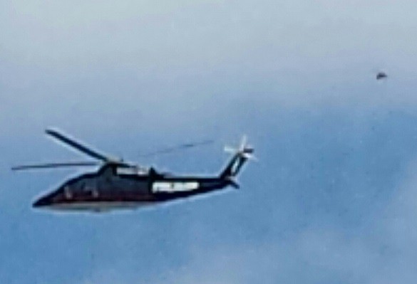 No other footage of Donald Trump's chopper was available on Google, the Mutual UFO Network (MUFON) director, Gregory Andersen stated. UFO