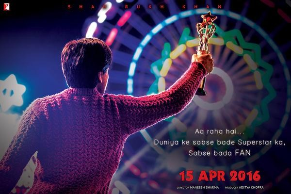Shah Rukh Khan in 'Fan' teaser poster Fan poster